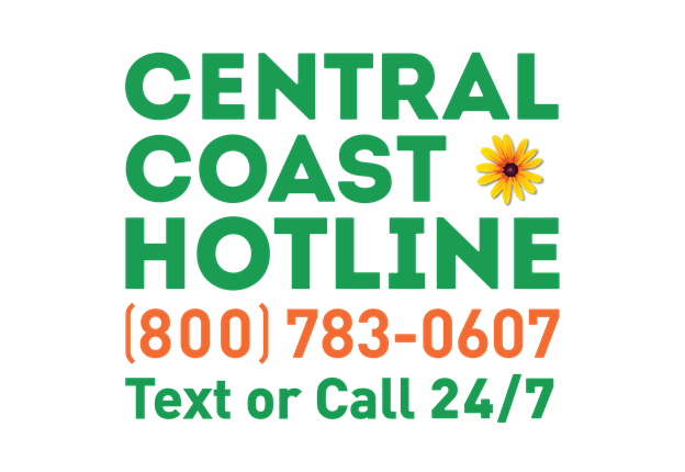Central Coast Hotline availible 24 hours 365 days a year.  