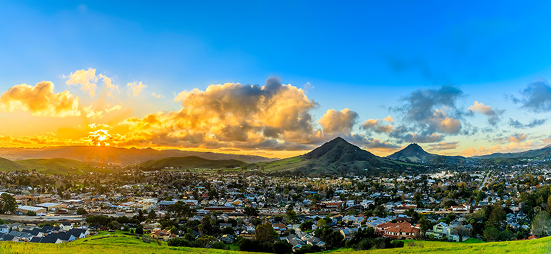aerial of San Luis Obispo county