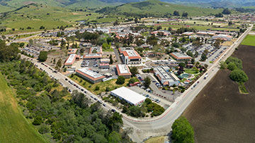 San Luis Obispo campus aerial from back