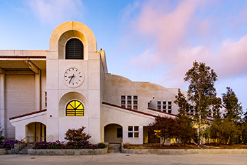 San Luis Obispo campus at dusk