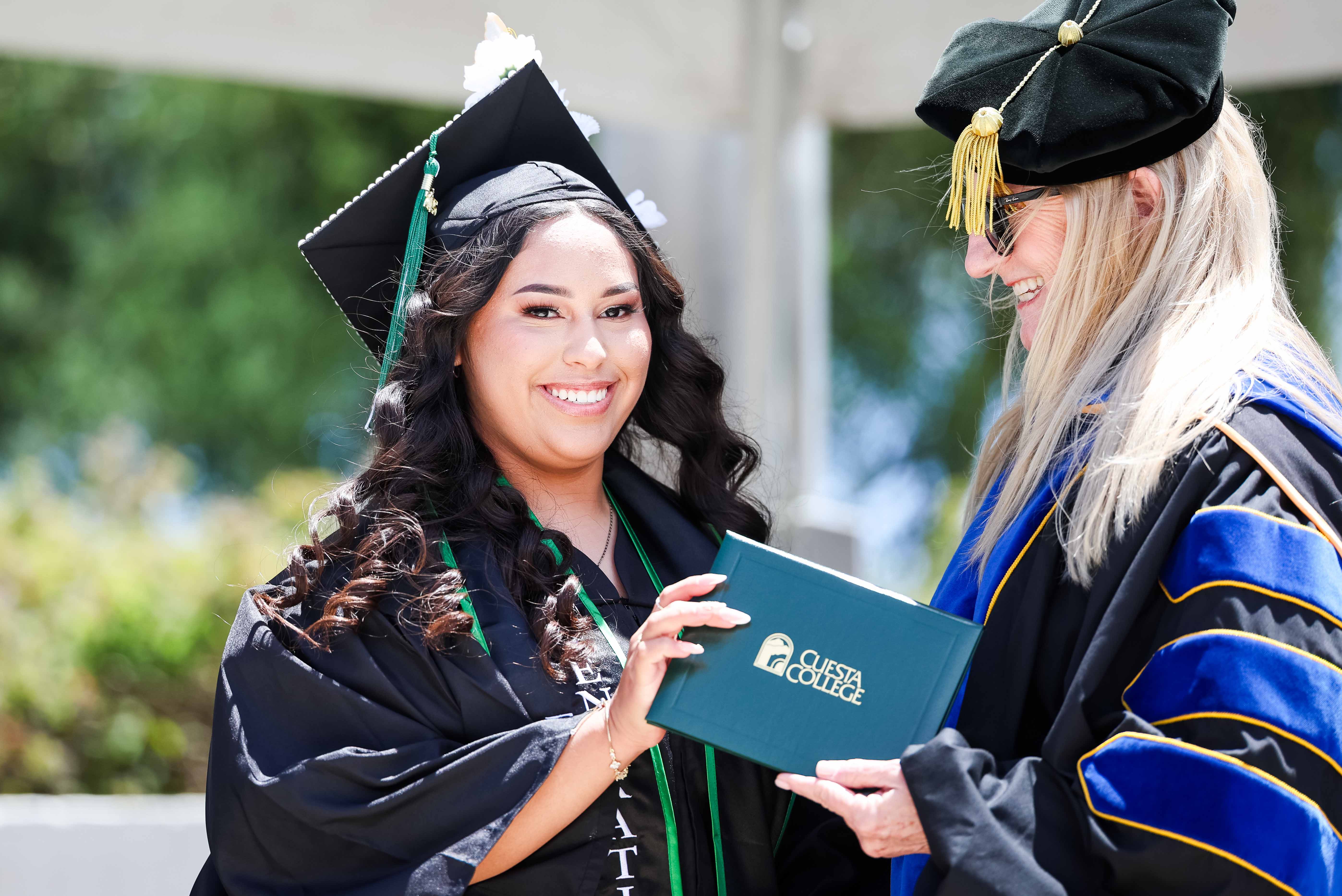a graduating Cuesta College student