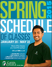 2015 Spring Class schedule