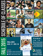 2015 Fall Class Schedule