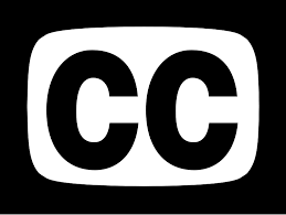 black and white two letter c's, an abbreviation for closed captions