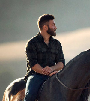 Andres on horseback
