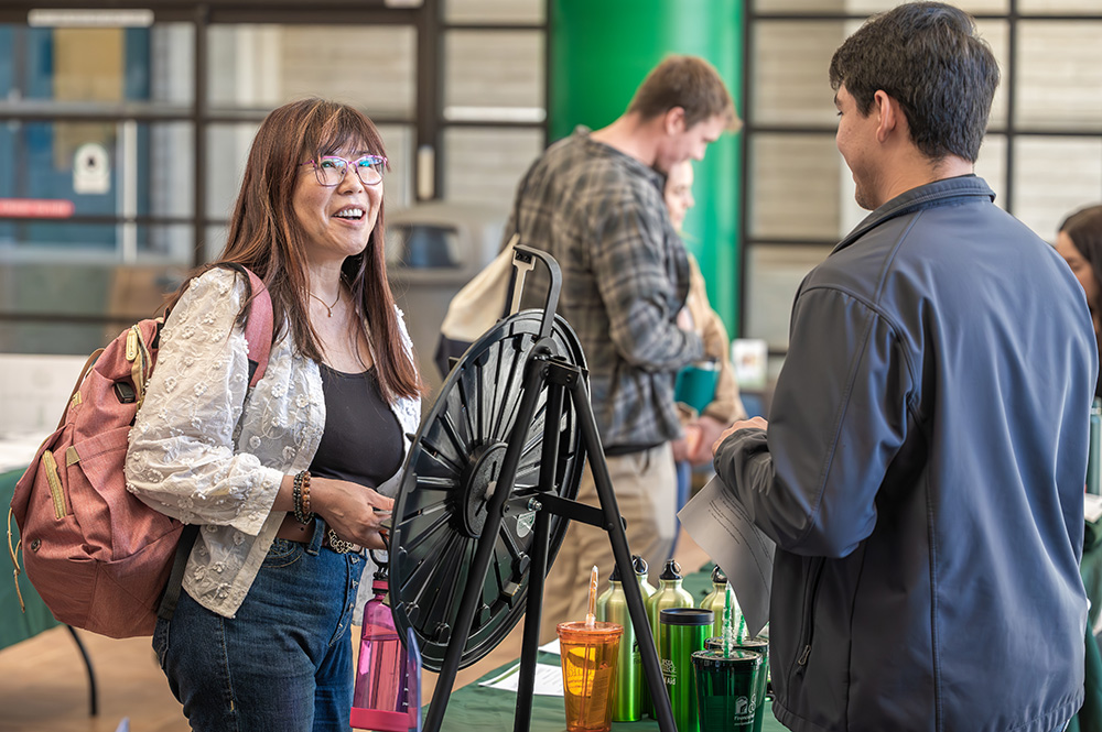 Student at First Generation event