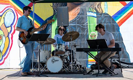 Band playing music