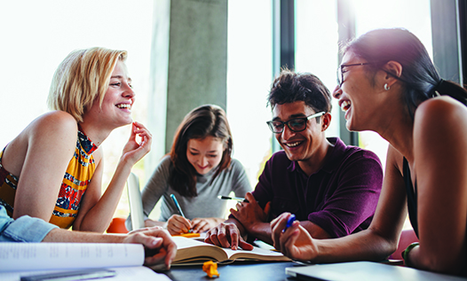 People laughing together