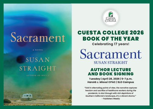 Sacrament, Susan Straight, author lecture and book signing