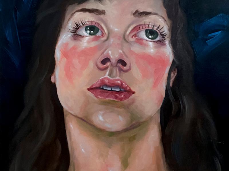 Sophie Stebbins "Self Portrait as Titian's Mary Magdalene (I am not sorry, I forgive myself)"