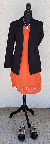 Career Closet orange outfit